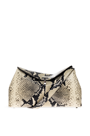 Leather ‘T-lock’ Bag with Animal Motif