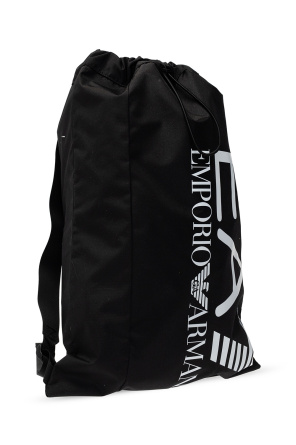 EA7 Emporio armani ash Backpack with logo