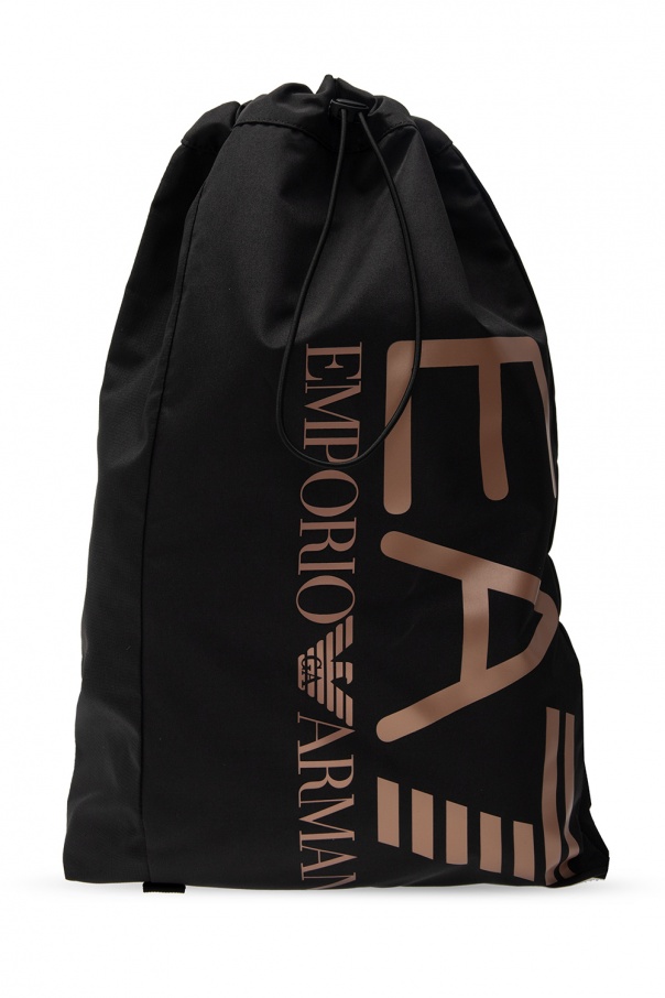 buy ea7 emporio Shiny armani buy columbia buy adidas originals buy asics blackeu Logo backpack