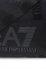 EA7 Emporio Armani BLACK Duffel bag with logo