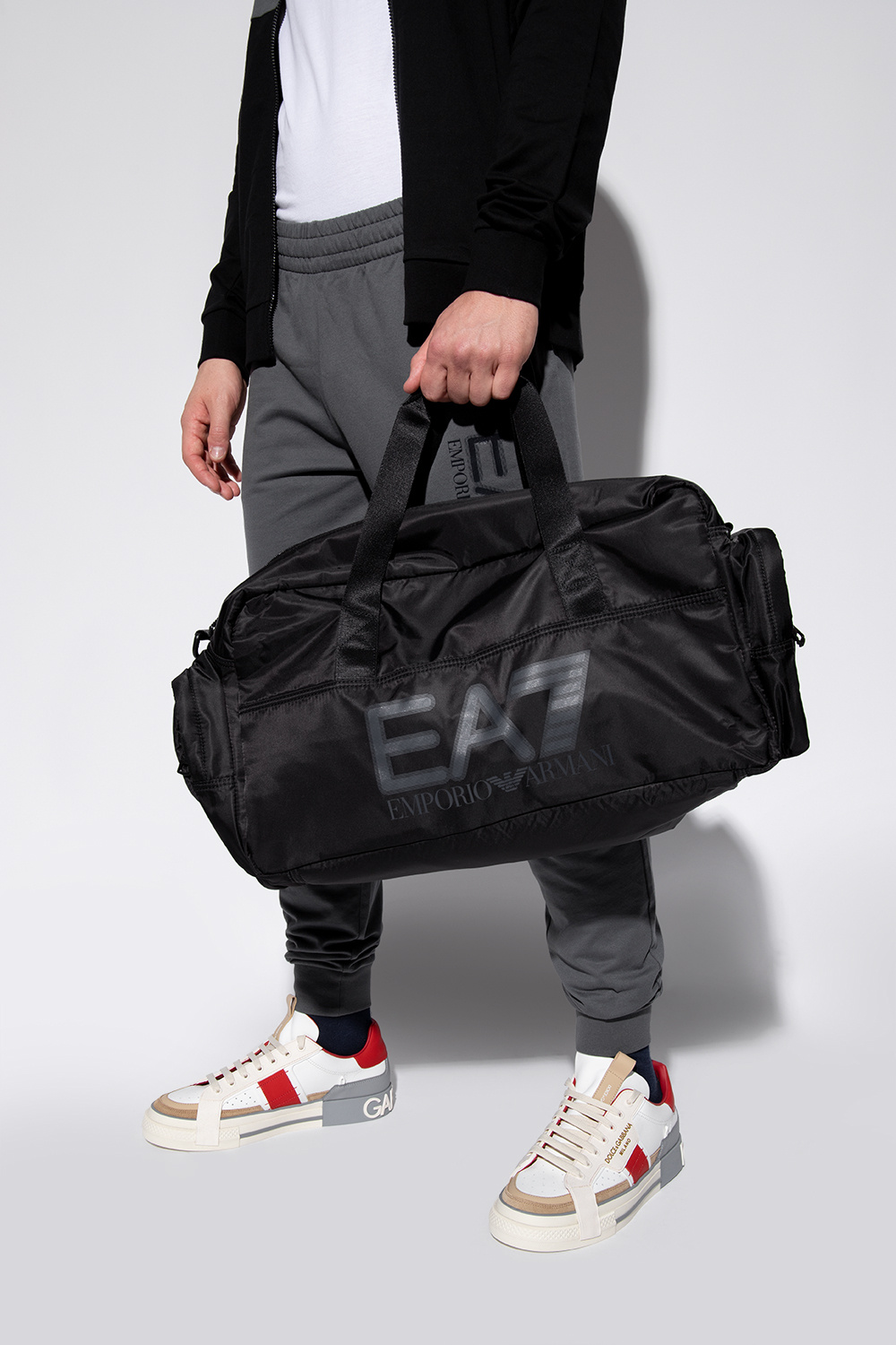 EA7 Emporio Armani Duffel bag with logo