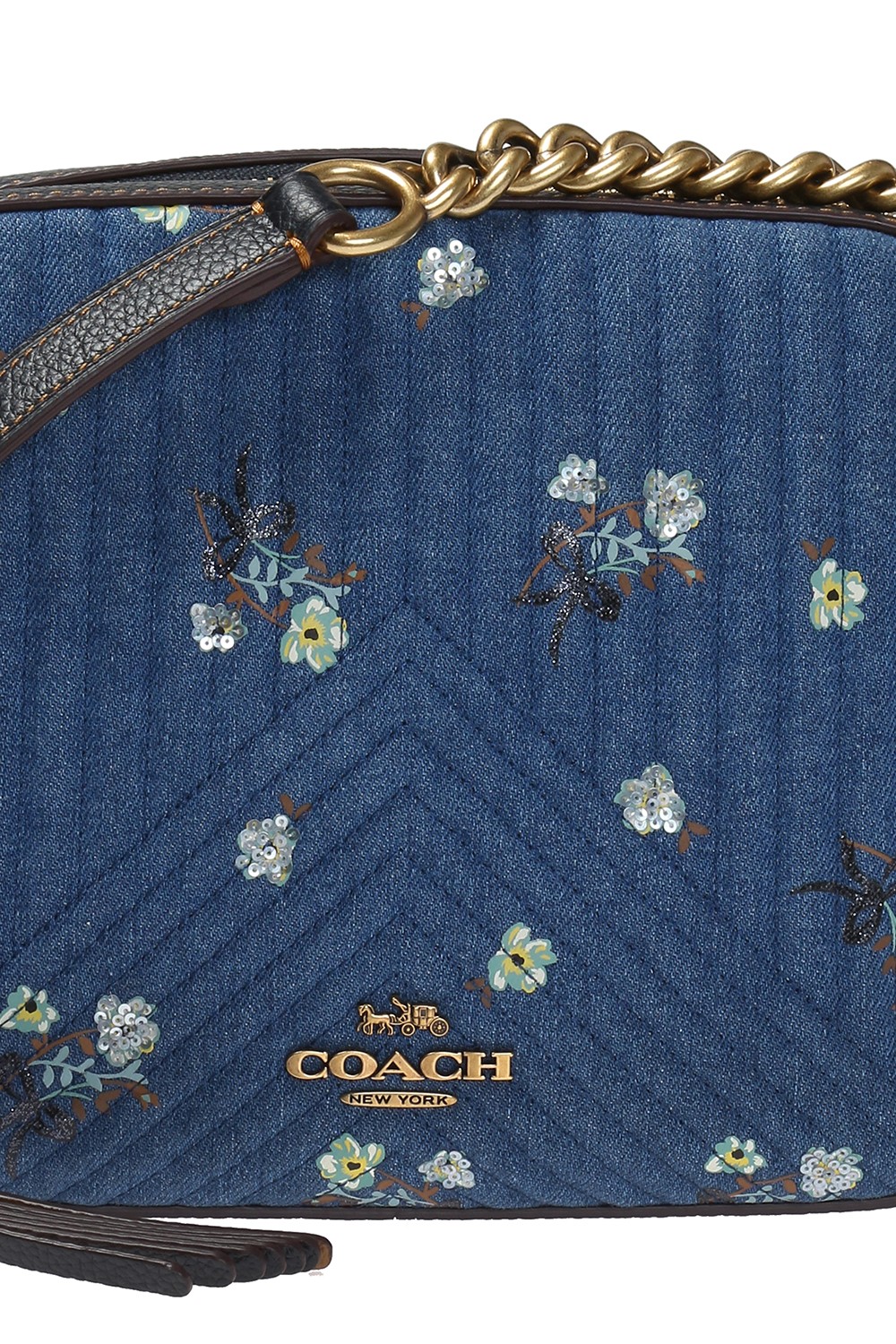 Coach Light Blue Multicolor Shoulder Bag