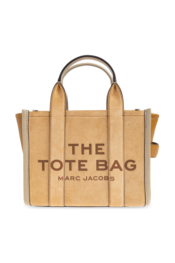 Suede handbag with logo od Marc Jacobs