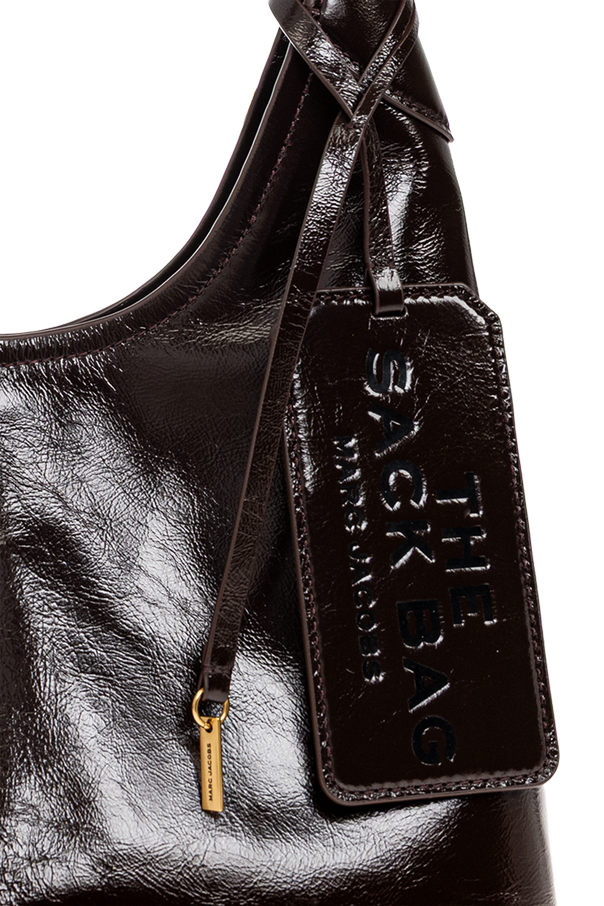 Marc Jacobs Kožená taška cez plece s logom