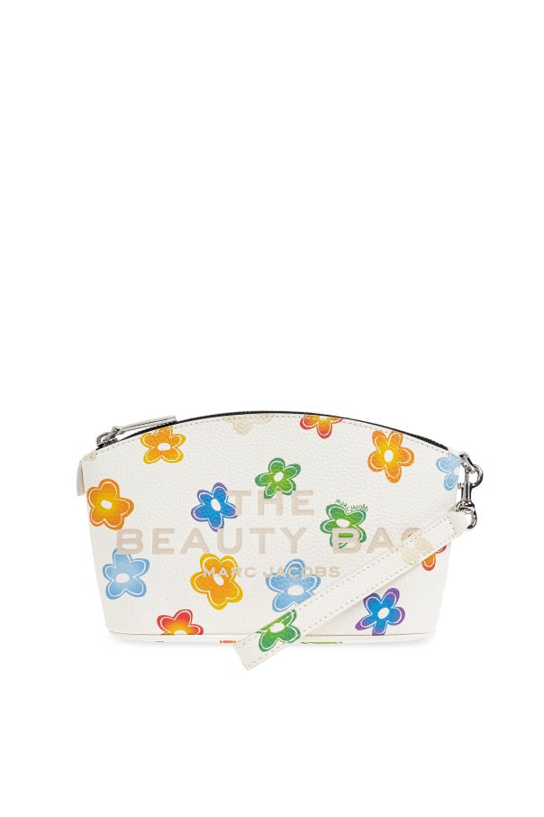Leather toiletry bag with print od Marc Jacobs