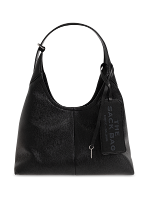 Leather bag with logo