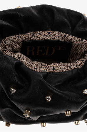 Red zip valentino zip valentino Garavani Roman Stud Derby In Black Leather