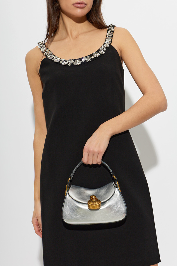 Marc Jacobs Mala de mão em pele ‘Signet Turnlock Mini’