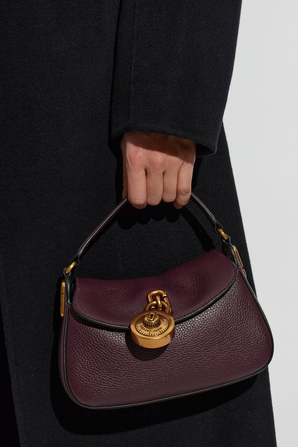 Marc Jacobs Mala de mão de pele ‘Signet Turnlock Mini’