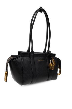 Marc Jacobs Saco de pele com logótipo estampado