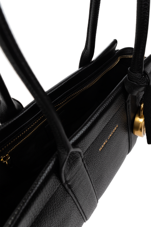 Marc Jacobs Saco de pele com logótipo estampado