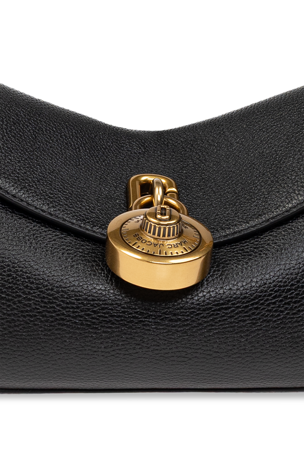 Marc Jacobs Saco de ombro em pele ‘Signet Turnlock’