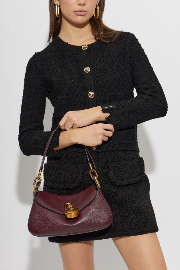 Marc Jacobs Saco de ombro em pele ‘Signet Turnlock’