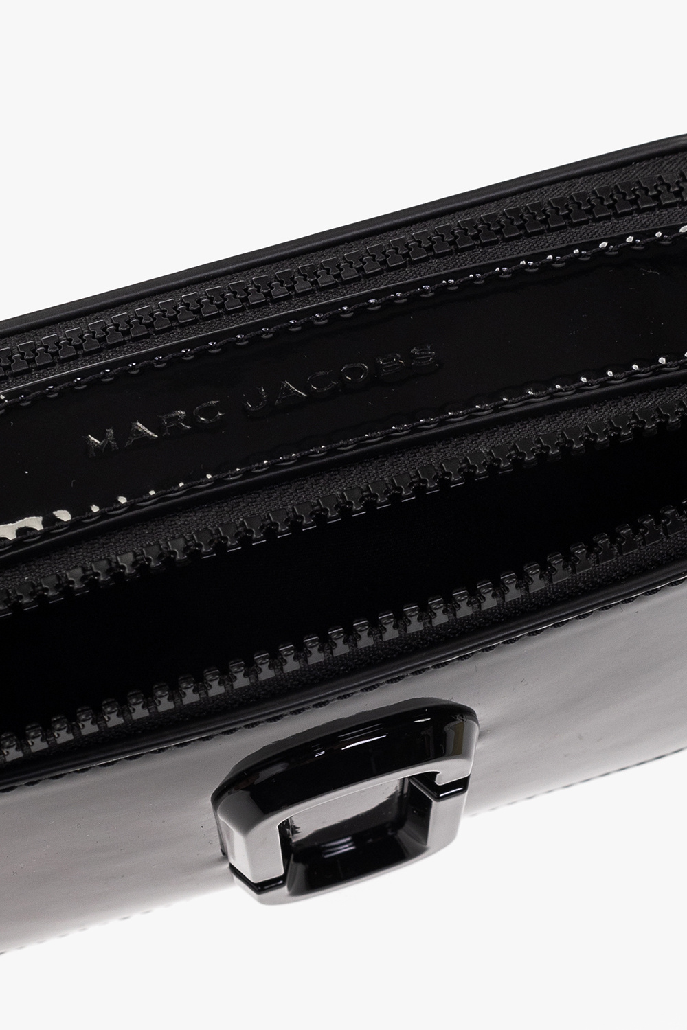Marc Jacobs The Patent Leather Snapshot in Black