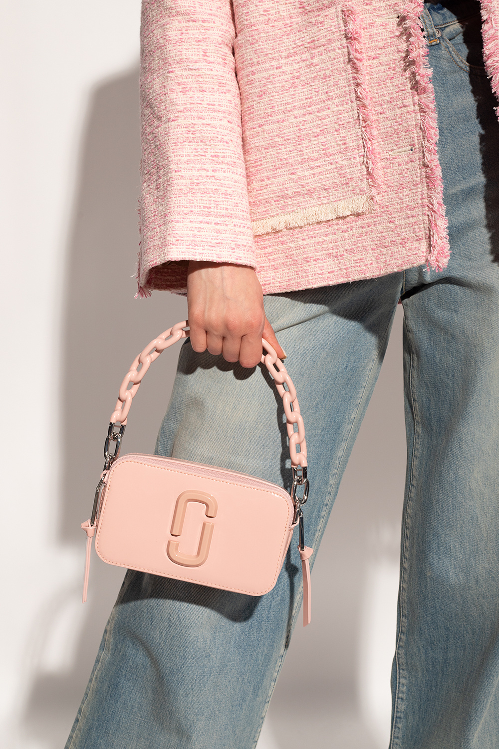 Marc Jacobs The Snapshor pink patent leather bag