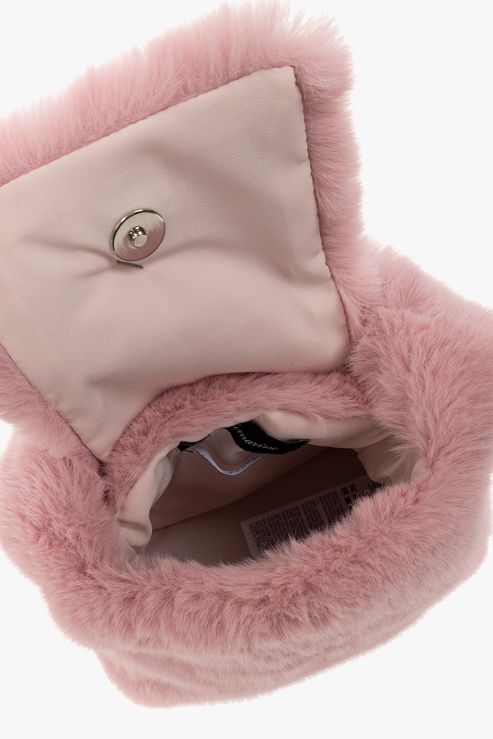 Pre-owned Faux Fur Handbag In Pink