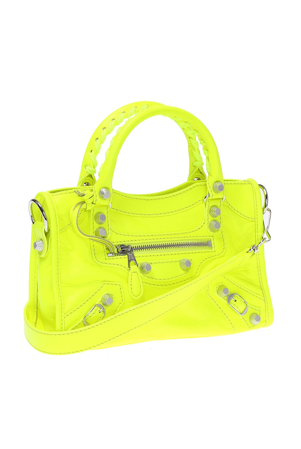 balenciaga neon yellow bag