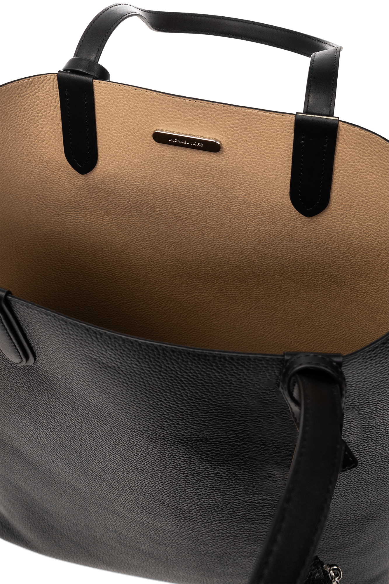 Michael Kors Eliza Reversible XL Tote Bag in Black Leather