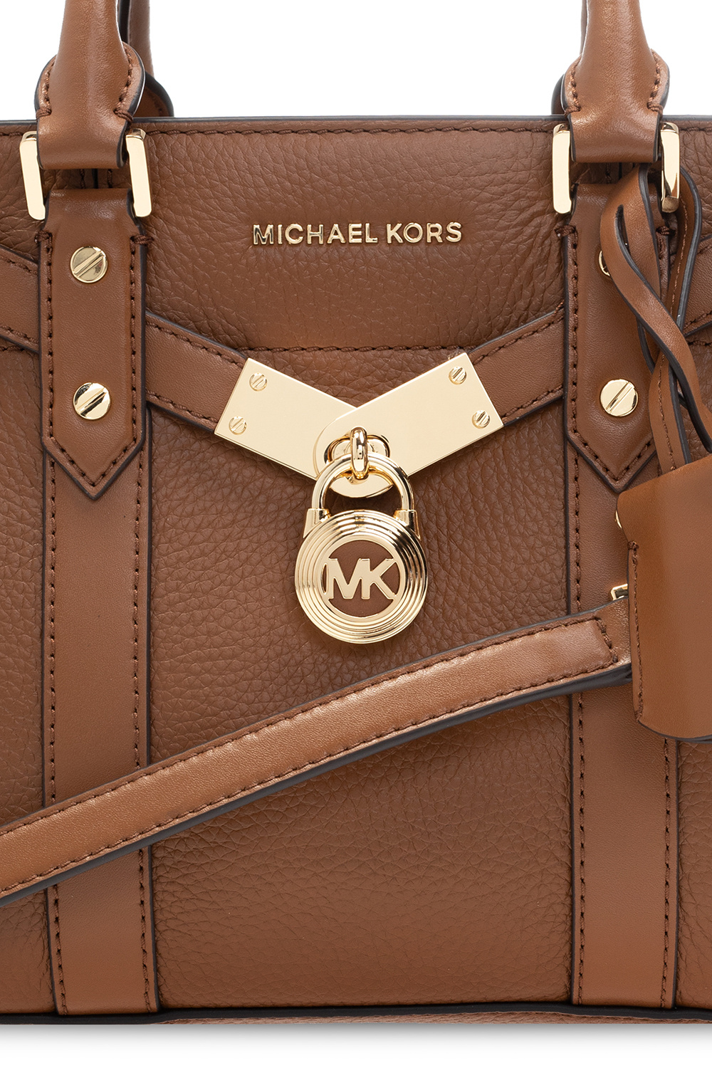MICHAEL Michael Kors Nouveau Hamilton Small Satchel Bag in Brown