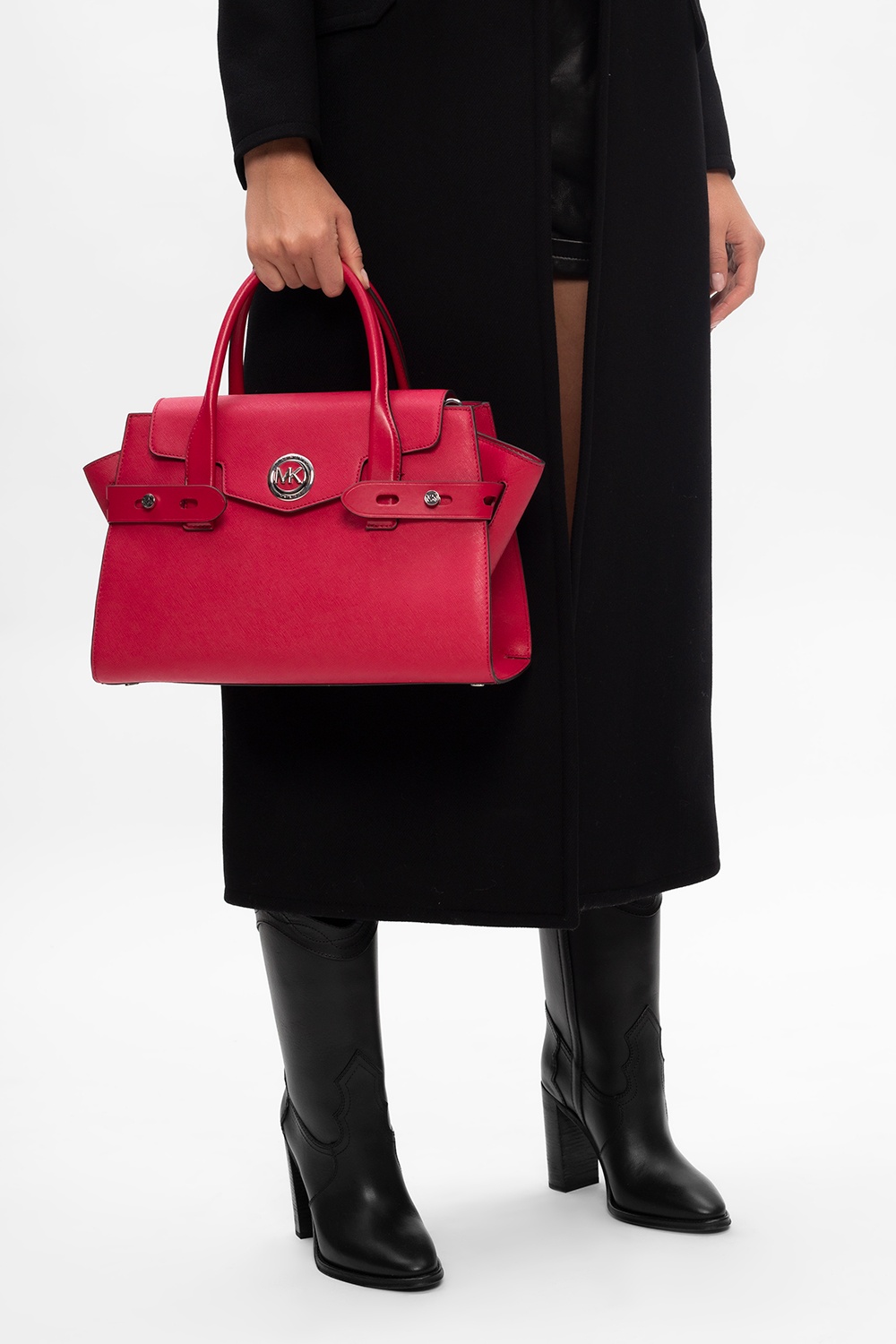 MICHAEL MICHAEL KORS Women's Carmen XS Flap Messenger Bag - Soft Pink
