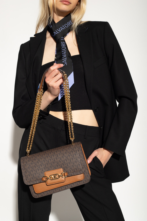 Brynn Chain leather shoulder bag ‘Heather Large’ shoulder bag