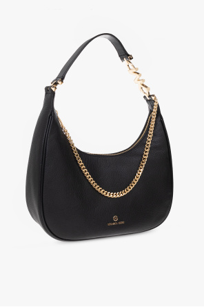 monogram-pattern leather bag Grün ‘Piper Large’ shoulder bag