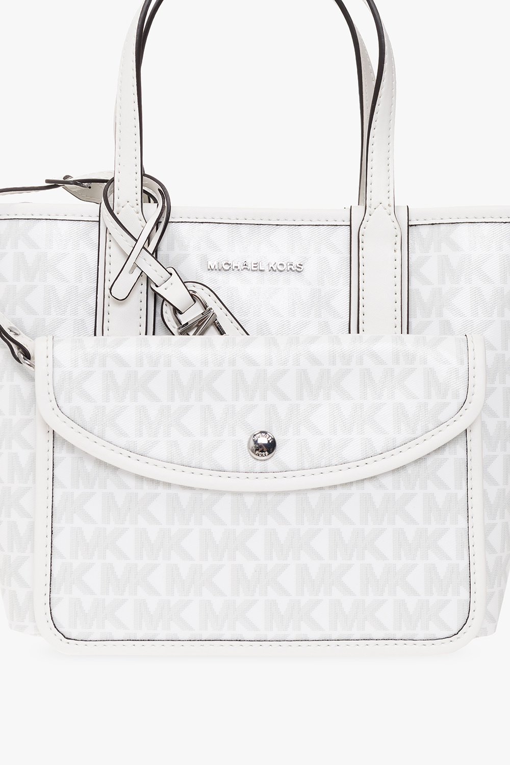 Michael Kors Eliza White Shopping Bag