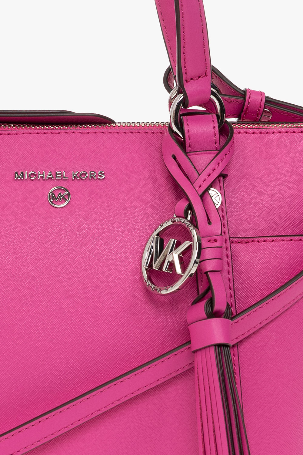 MICHAEL KORS: Sia Michael bag in textured leather - Pink