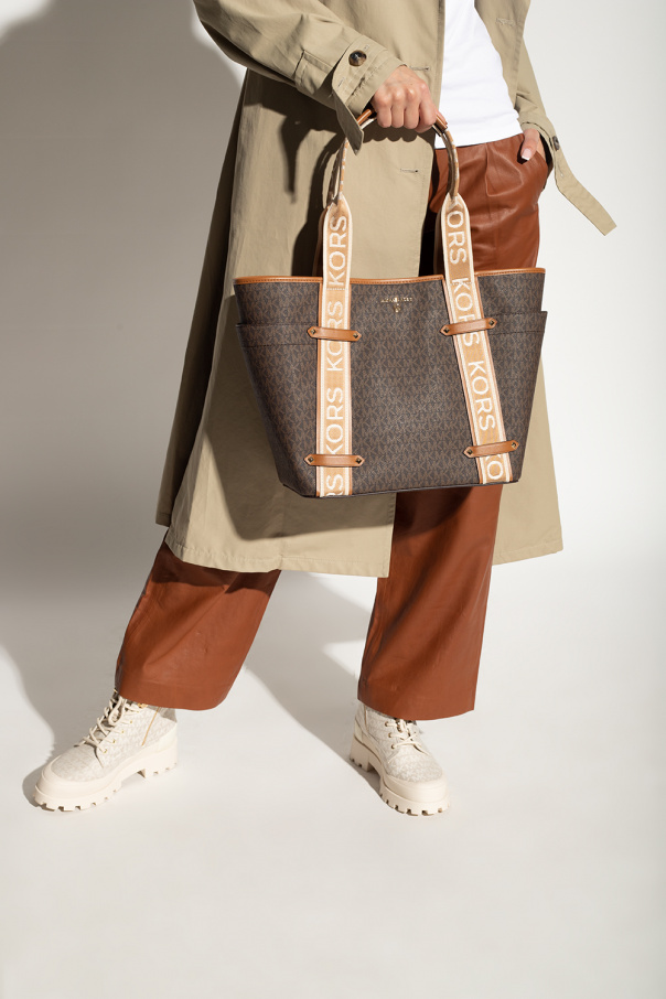 MICHAEL Michael Kors 'maeve Large' Shopper Bag in Natural