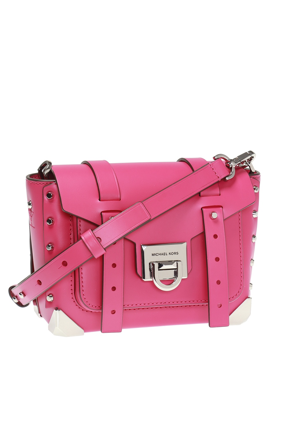 MICHAEL KORS: Michael bag in matelassé leather - Fuchsia