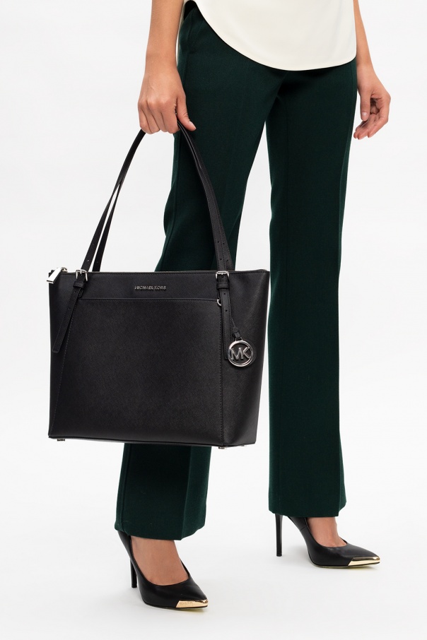 michael kors black voyager tote