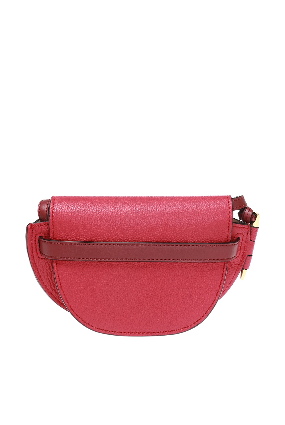 Auth LOEWE Logo 2-Way Handbag Shoulder Bag Pink Leather/Silvertone - e54444i