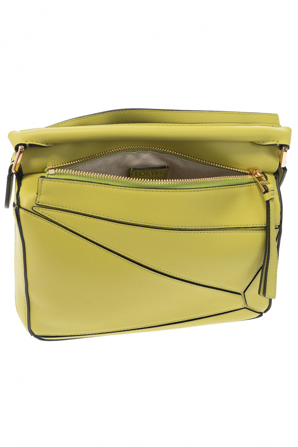 Loewe Nano Puzzle Calfskin Yellow SHW