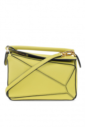 basket handbag loewe bag yellow