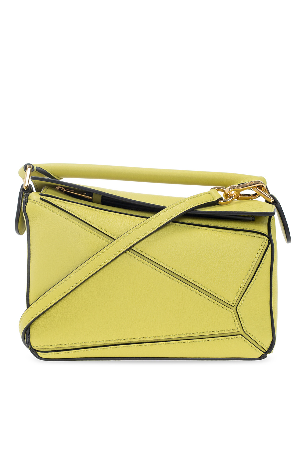Loewe Small Puzzle Shoulder Bag in Yellow