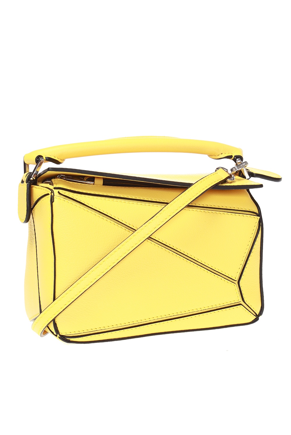 Loewe Small Puzzle Shoulder Bag in Yellow