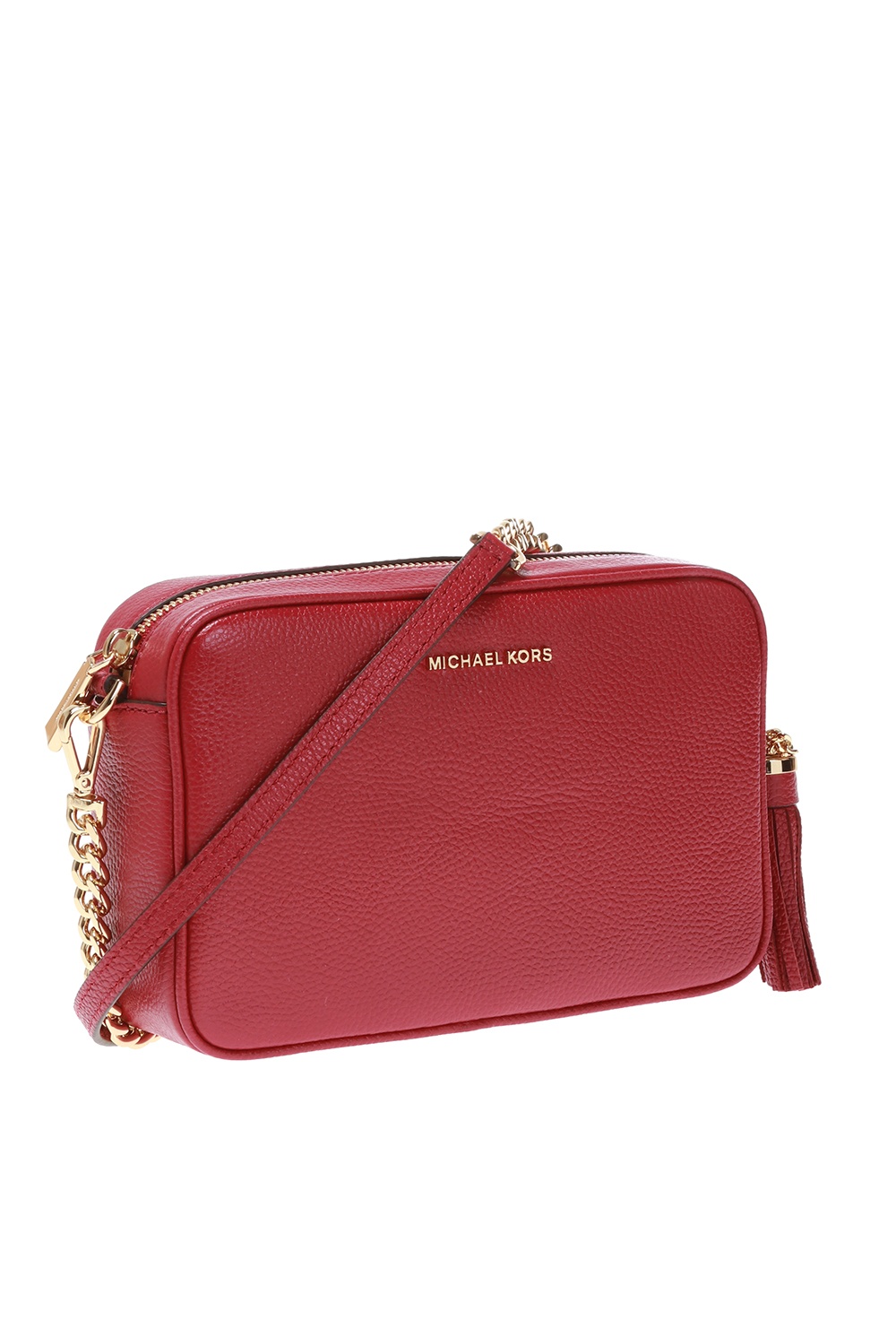 michael kors red jet set bag