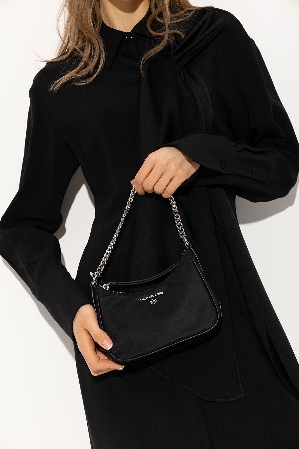 Black 'Jet Set Charm Small' handbag Michael Michael Kors - belt