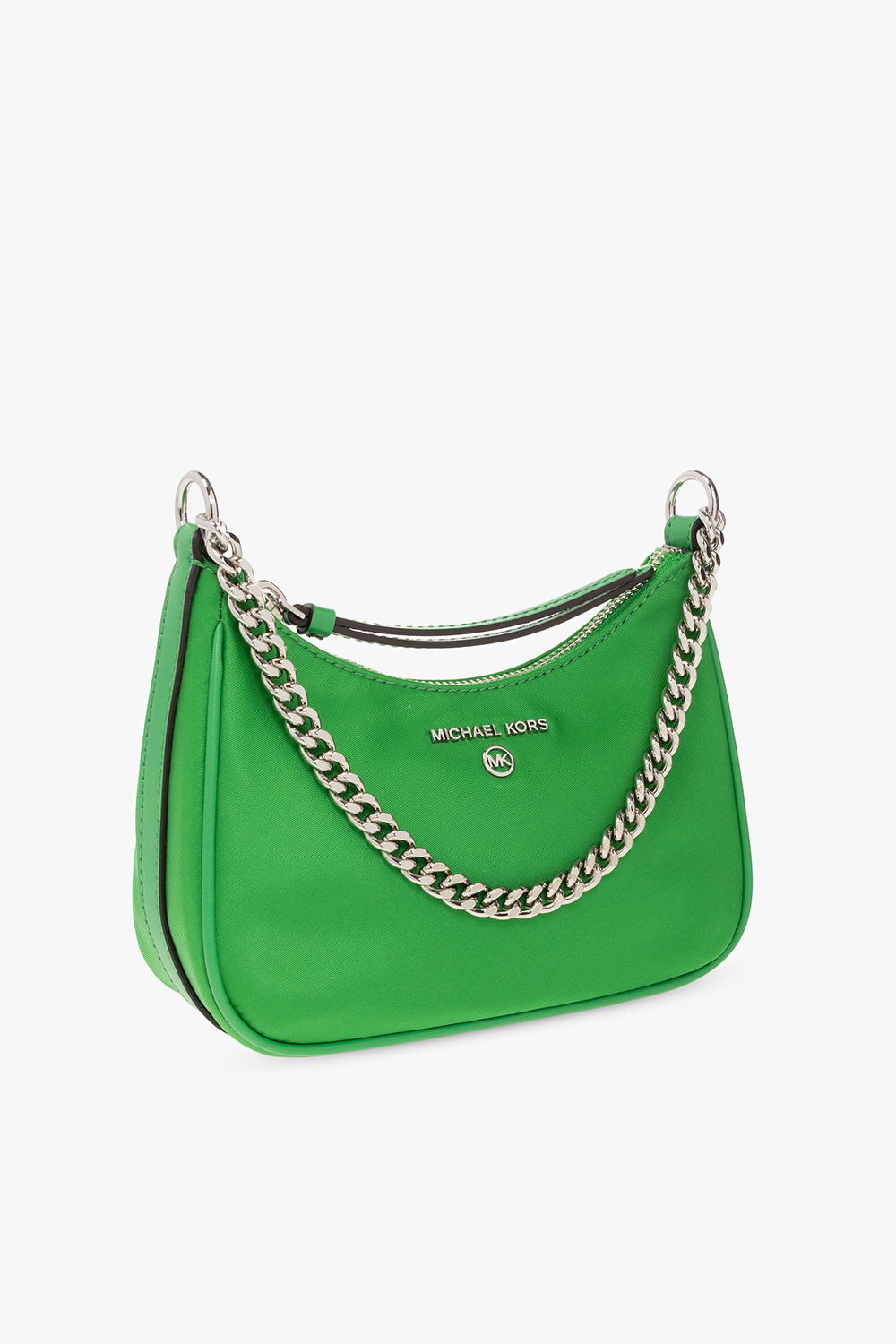 Michael Kors Jewel Green Jet Set Leather Front-Zip Chain Tote, Best Price  and Reviews