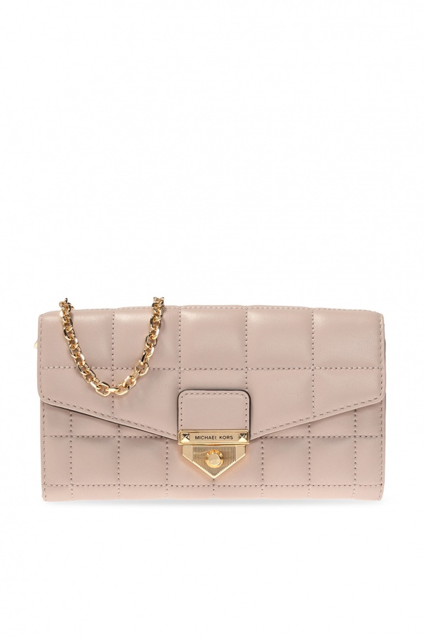 veronica double sided top handle bag ‘Soho’ wallet on chain