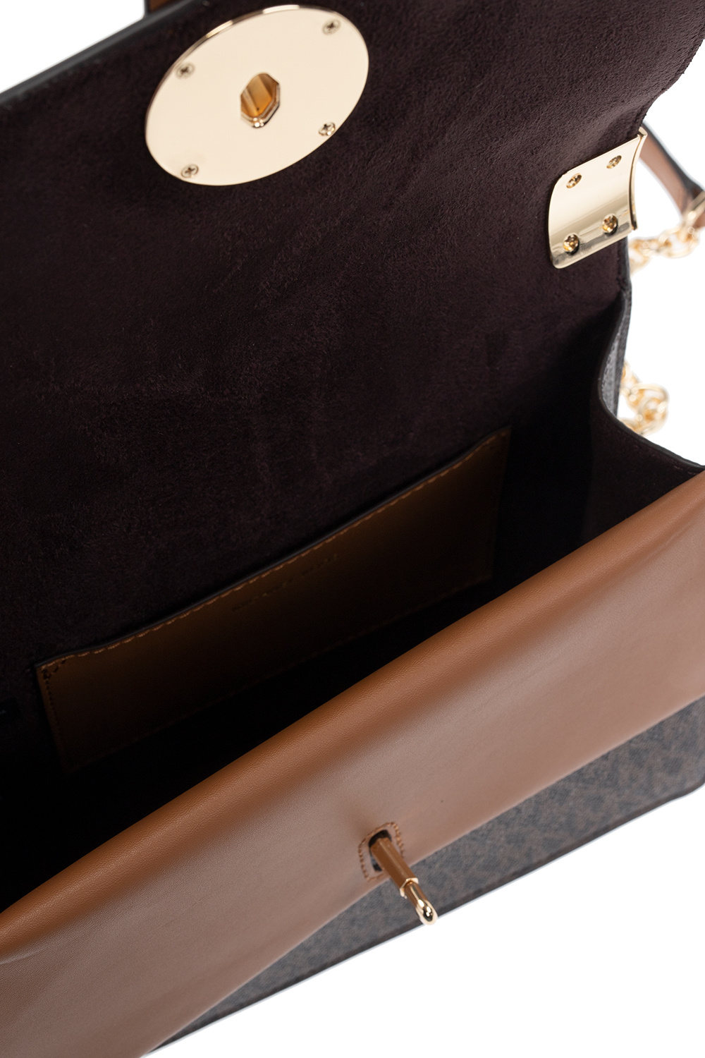 Michael Kors GREENWICH Canvas Chain Leather Elegant Style Crossbody Logo  (32S1GGRC0B)
