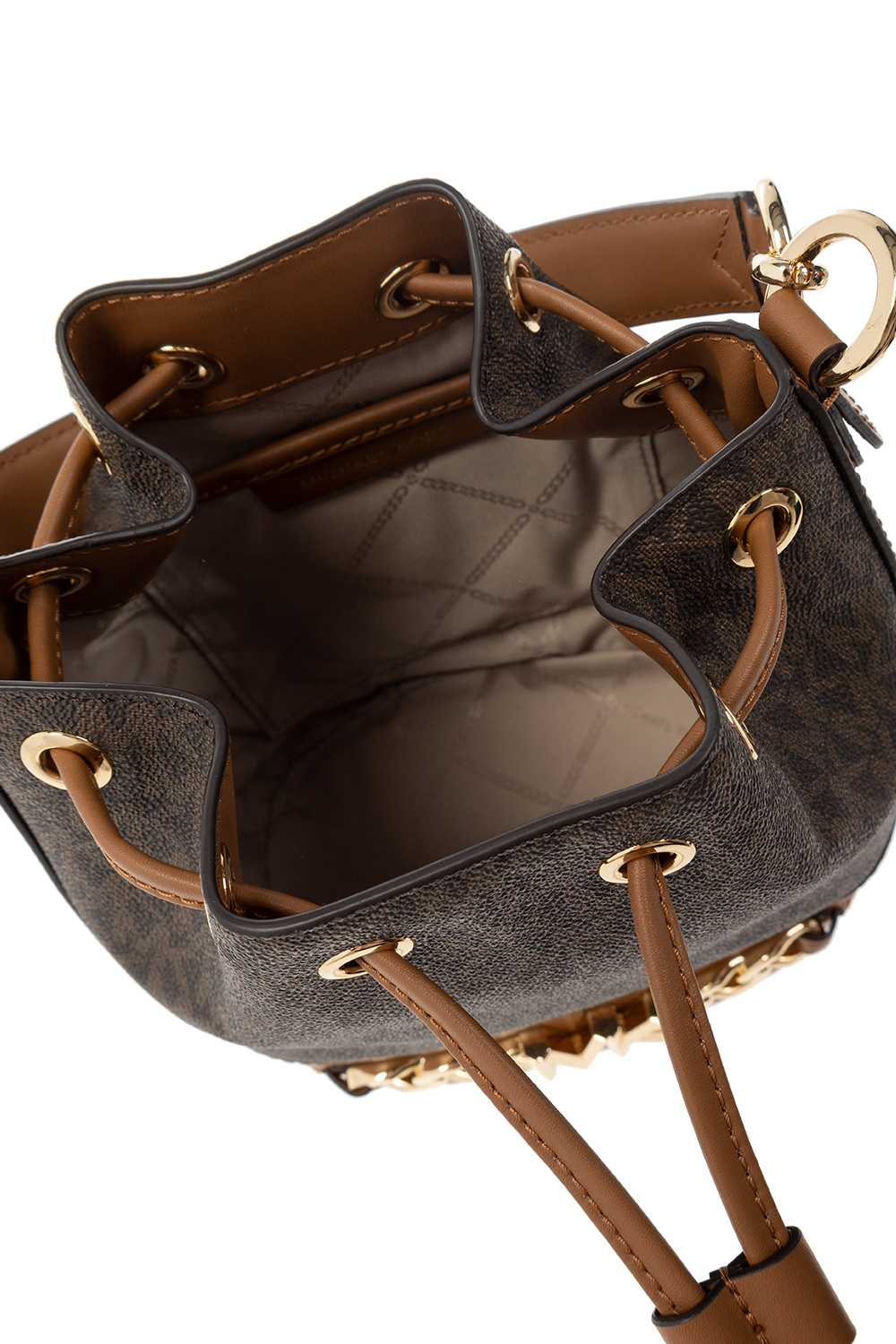 IetpShops | Women's Bags | Emporio Armani engraved logo-fastening tote | Michael  Michael Kors MCM Aren Monogram Visetos Hobo Bag Cognac