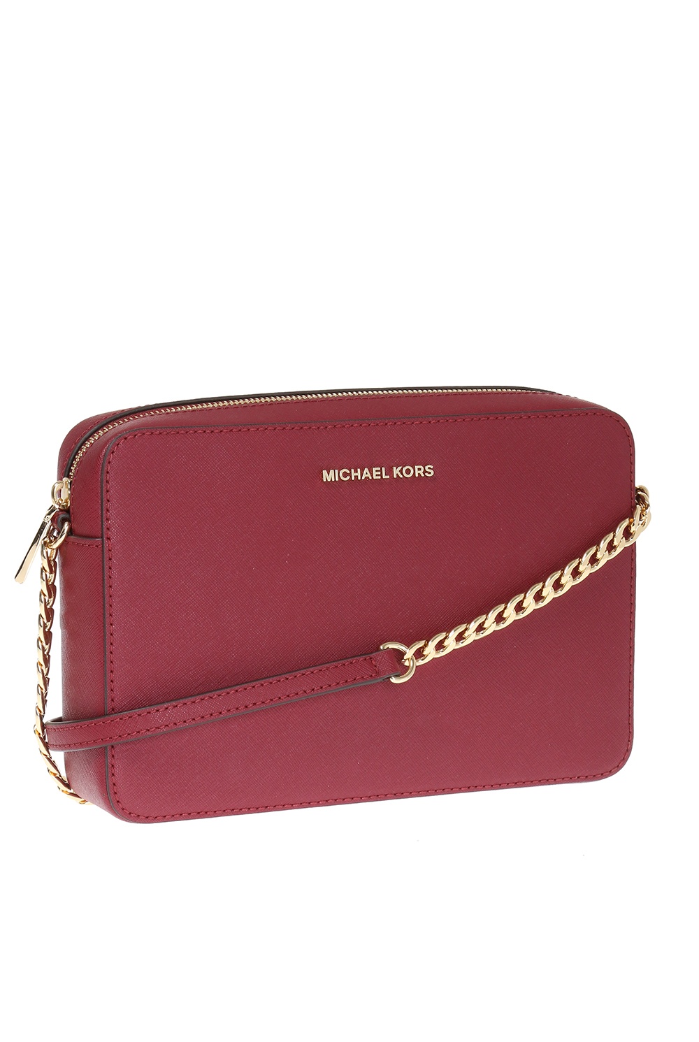 MICHAEL Michael Kors Jet Set Travel Mini Cross-Body Bag in Red