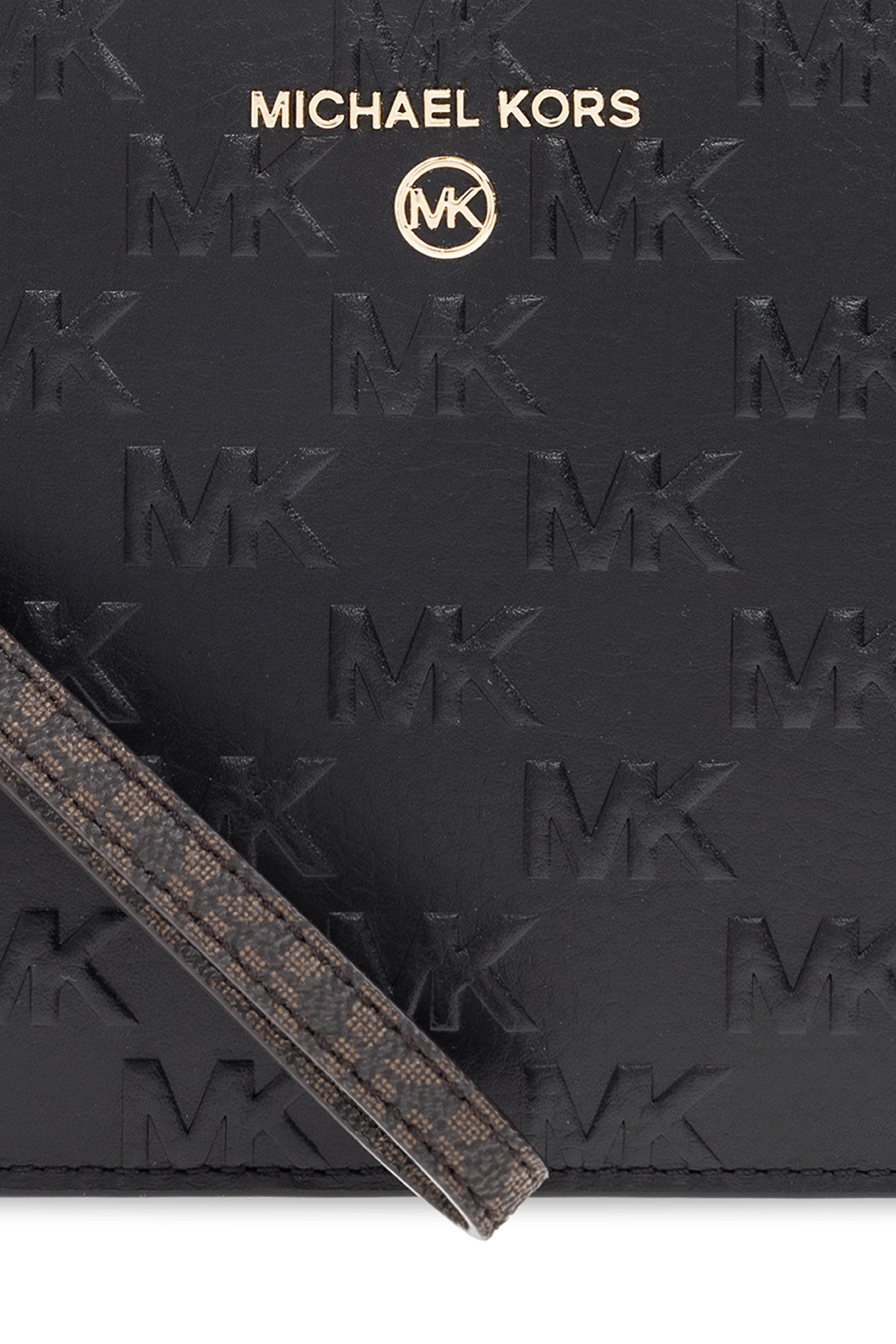 Michael Kors monogram-pattern logo-plaque Backpack - Black