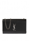 saint laurent niki medium shearling shoulder bag