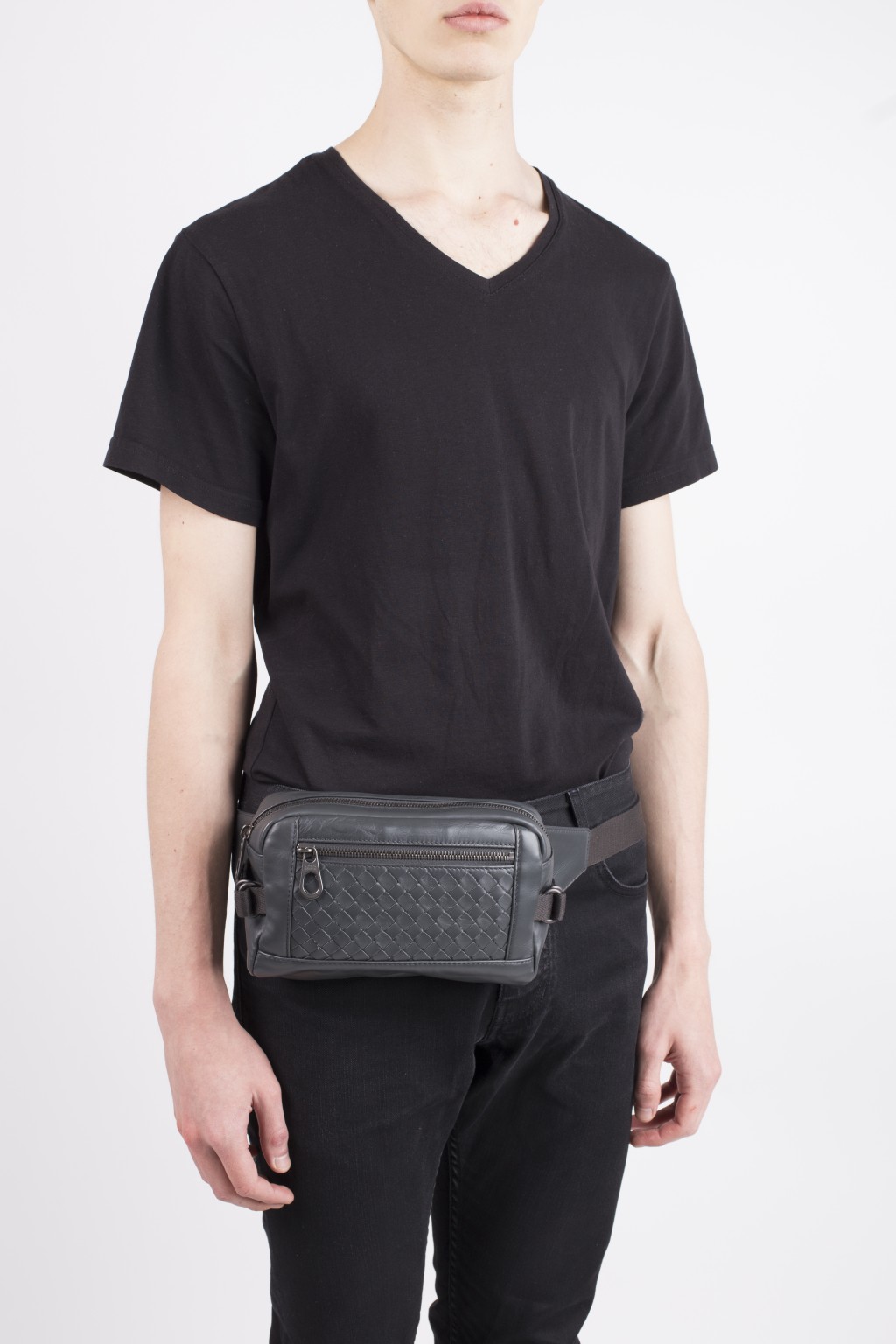 Bottega Veneta Belt Bag in Black for Men