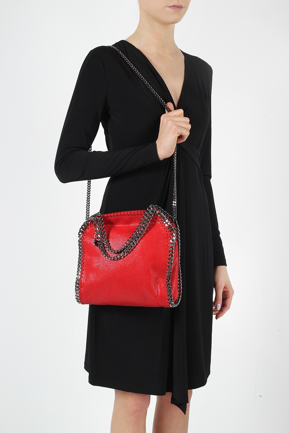 Stella McCartney 'falabella Tiny' Shoulder Bag in Red