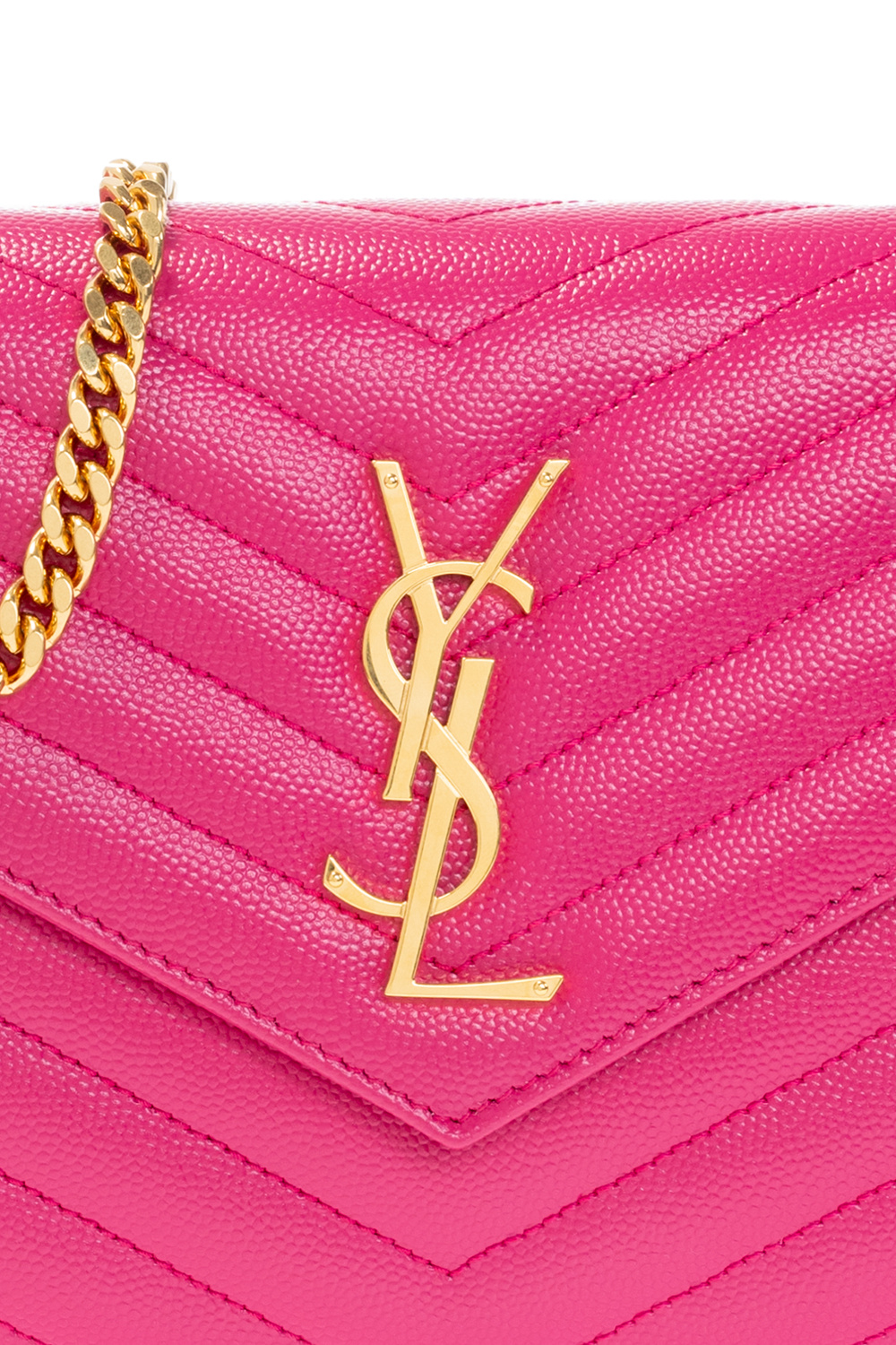 Saint Laurent ‘Monogram’ wallet on chain