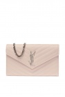 woman saint laurent bags monogram leather wallet on chain