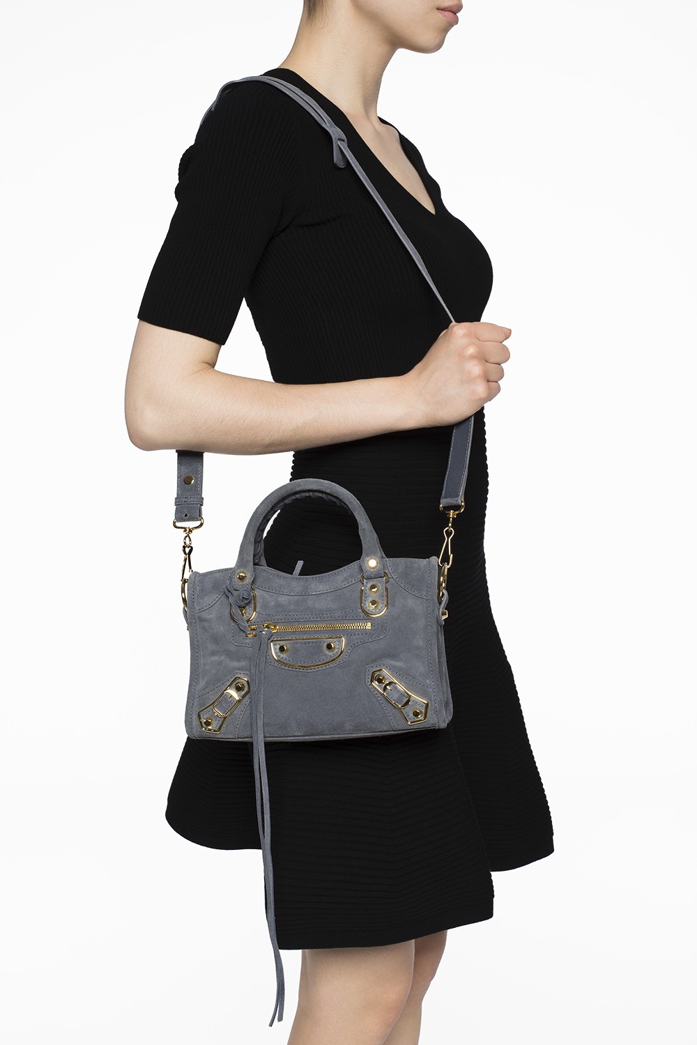 Bourgeon tælle Forsendelse Balenciaga 'Mini City' suede shoulder bag | Women's Bags | Vitkac